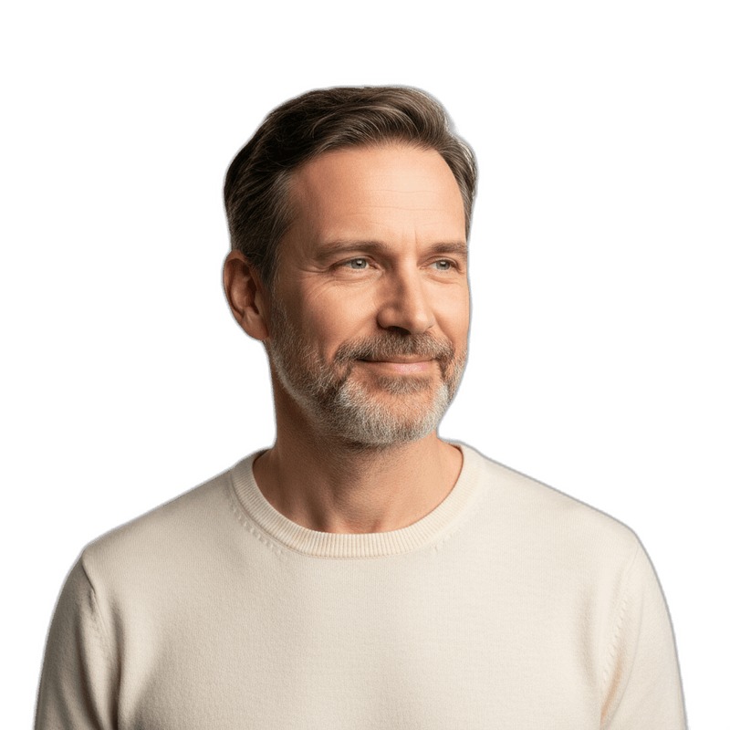 Man with warm smile